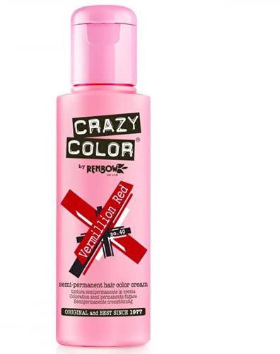Coloration cheveux non permanente Crazy Color, Rouge Vermillon