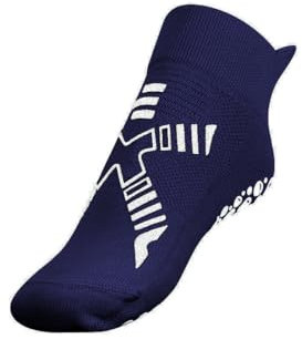 R-EVENGE Schwimmsocken für Kinder Schwimmbad antibakteriell rutschfest blau weiß (M)