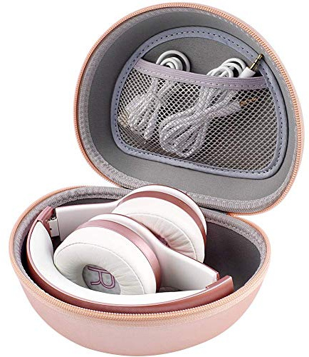Headphone Case for Beats Solo 4/ for Glynzak/for Picun B8/ for Beats Studio Pro, Solo3, Studio3, Solo2, Solo Pro On-Ear Headphones, Foldable Bluetooth Wireless Headset (Extra Large) - Rose Gold