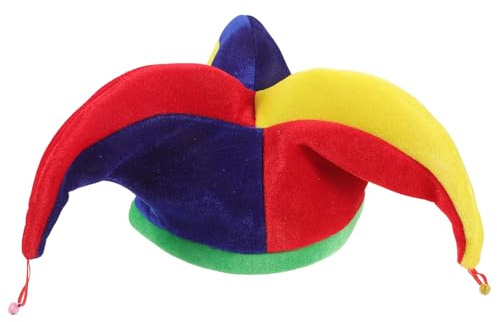 1 Stück Multicolor 3 Spitze Lustige Karneval Hut Spaßvogel Clown Hut für Party Spaßvogel Kostüm Festival Feier Parade Karneval Dress up Zubehör