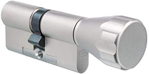 EVVA ICS Knaufzylinder mit 3 Wendeschlüssel + Sicherungskarte, Hochsicherheits-Zylinderschloss mit Knauf, einzelschließend oder gleichschließend, Schließanlage, Länge A:41 mm K:41 mm