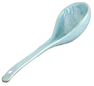 MANSIFANG Cuchara sopera Cucharas De Cerámica Exquisita Y Grande Geng Casas Hotel Long Manejar Grandes Cucharas De Porcelana Gachas Cuchara Grande (Color : Blue)