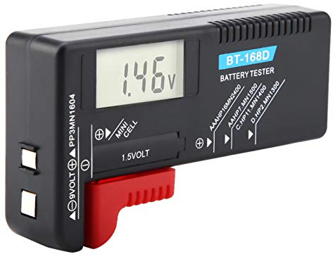 Home Deep Cycle Battery Tester Small Digital Battery Tester Heavy Duty Battery Tester Battery Voltage Tester for AAA Battery