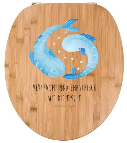 Mr. & Mrs. Panda Motiv WC Sitz Sternzeichen Fische - Geschenk, Aszendent, Astrologie, Geburtstag März, Klobrille, Geschenk März, Tierkreiszeichen,