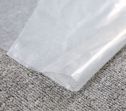 5er Set Kleiderschutzhülle Transparent | Mantelschutz durchsichtig | Kleiderfolie - Größe [60x130cm] - 5 Stück Kleidersack | Bekleidungsschutzhüllen | Kleiderhülle | Staubschutz | Kleidungsbeutel
