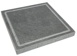LAVA GRILL III - Parrilla de piedra volcánica del Etna de 3 cm. Placa pulida para horno y barbacoa, cocción de carne, pescado, verduras y pizza Etna Stone & Design (S)