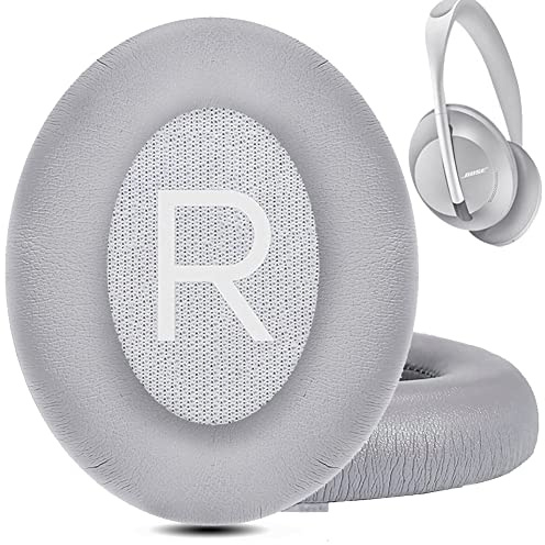 Premium Upgraded Kopfhörer Ersatz Ohrpolster Ohrpolster Kissen für Bose 700 NC700 Kopfhörer Luxuriöser Memory-Schaum mit Geräuschunterdrückung, weiches PU-Leder, extra langlebig, zuverlässig (Silber)