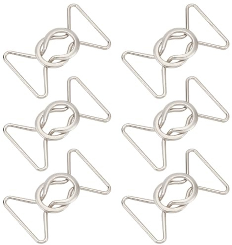 BENECREAT 6 Sets Ineinandergreifende Metallschnallen, 40 mm Schnellverschluss-Schnalle Ineinandergreifender Schnallenverschluss Gürtelzubehör Für DIY-Taillengürtel, Ersatzschnalle (Platin)