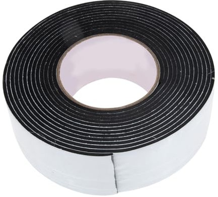 Angoily Stoßfestes Schallschutz Schwammklebeband 5cm x 5m x 3mm Selbstklebend Dichtungsschwammband Für Fenster Türen Geräuschisolierung Zuhause Akustik
