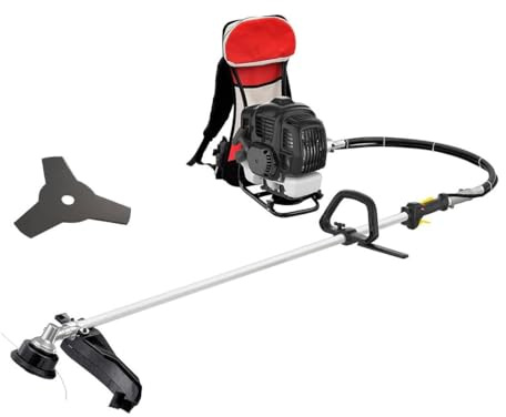 Decespugliatore a scoppio 52.8 cc - TAGLIAERBA A ZAINO. Larghezza di taglio 35cm. Peso 10,30kg
