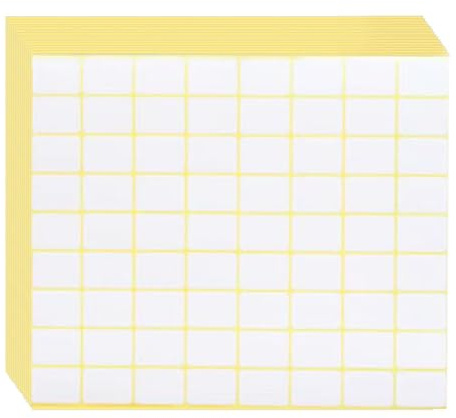 Sticky Labels Pack of 1080 - White Self Adhesive Address Labels Stickers -, 16 x 22 mm Glossy Name Stickers for Printing, Office, Kitchen, Supermarket & Laboratory