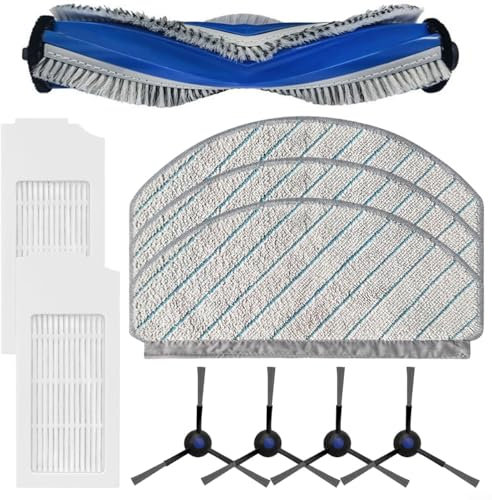 HOHOVYVY Wichtigsten Seite Pinsel Filter Mopp Tuch Kit Für ECOVACS Für DEEBOT N20/N20 PLUS Staubsauger(A)