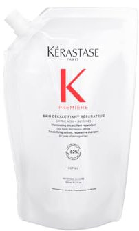 Kérastase Première Bain Décalcifiant Réparateur, reparerande hår för skadat hår, kalciumreducerande hårvård, påfyllning, 500 ml