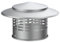 110mm Chimney Cap, Stainless Steel Vent Cover Windproof Roof Exhaust Pipe Vent Mesh Protector Cap, Roof Flue Cowl with Bird Guard, Metal Rain Snow Hat for Chimney
