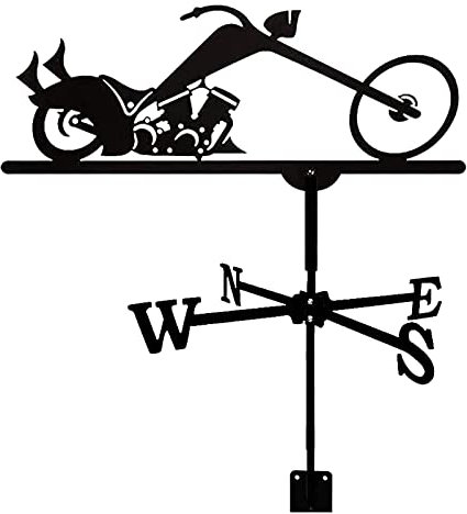 RKYRRKI Banderuola segnavento in Metallo con Silhouette da Fattoria, Gallo da segnavento retrò, indicatore di direzione del Vento per Decorazioni da Giardino all'aperto, Artigianato, Ornamenti (E)