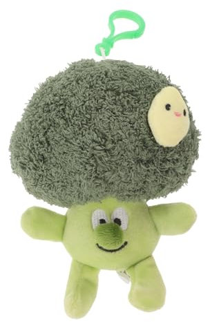 Holibanna Plüsch Schlüsselanhänger Brokkoli Flauschig Aus Pp Baumwolle Und Veloursstoff Taschenanhänger Schlüsselring Accessoire Für Rucksack Und Tasche