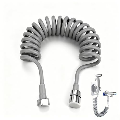 DIYCUT Ausziehbarer Duschschlauch 3m, Edelstahl Schnittstelle Shower Hose, Flexibler Brauseschlauch, für Dusche, Bidet & Waschbecken, Universell kompatibel mit Wasserhähnen & Sprühsystemen