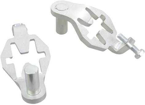 HOOLRZI - Bisagras de puerta en T portátiles y robustas para puerta de granja, valla de jardín con pasador de 1,6 cm, fácil instalación