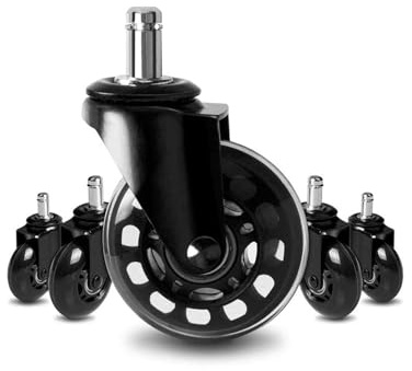 Castor Wheels,Office Chair Wheels, Office Chair Casters Hard Floor Casters Heavy Duty Caster Wheels for Swivel Chair Wheel for Office Desk Chair