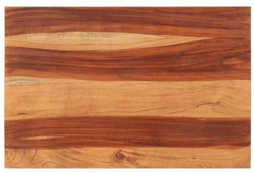 ROMHZKS Tischplatte Massivholz Palisander 25-27 mm 60×90 cm Naturholztafel Tischlerplatte Esstischplatte Holz für Esstisch Wohnzimmer