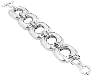 Ciclon1998 - pulseras eslabones cuadrados - bañado en plata de ley - joya artesanal - ideal para regalo - coleccion Cubica - 192152