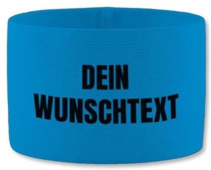Geschenk mit Namen personalisiert by Shirtracer - Jako Kapitänsbinde - Wunschtext - Eigener Text personalisiert - selber gestalten Fußball Captain Name