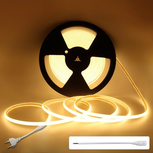 COB LED Streifen 230V 10m Warmweiß 3000K IP67 dimmbar