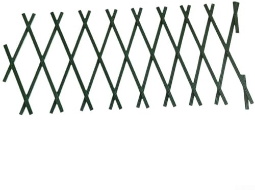 UrbanHui PVC Plastic Garden Trellis 1.8m x 30cm Expandable Design for Supporting Clematis, Vines, Climbing Roses and Adding Decorative Outdoor Wall Backdrop(1pc)