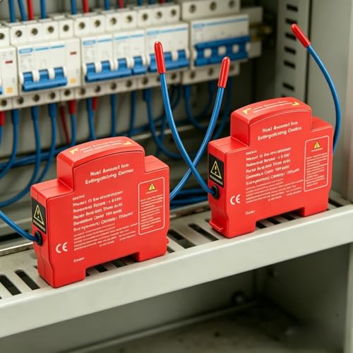 Extintor Cuadro Electrico, Supresión Rápida de 5 Segundos, Incendios Compacta Para Sistema de Almacenamiento (2pcs)