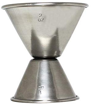 Thunder Group stainless Jigger 1 & 2 OZ STAINLESS JIGGER Stainless Steel