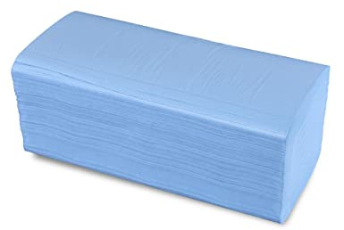 Funny Papierhandtuch, 2-lagig, ZZ/V Falz, 24,5x22 cm, blau, 1er Pack (1 x 4000 Stück)