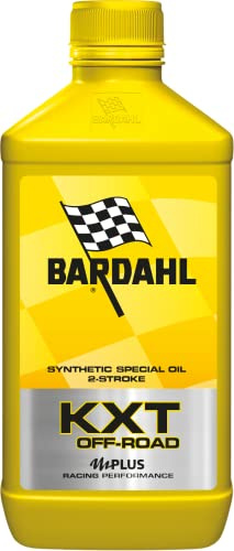 Bardahl - Lubrificante Speciale KXT Off-Road, Olio Sintetico per Moto con Motori 2 Tempi, Uso Sportivo Cross, Trial, Enduro, Massima Protezione Contro il Grippaggio del Cilindro, 2 x 1 Litro