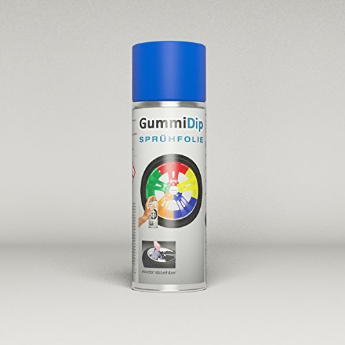 GummDip 61090015 - Pellicola spray in gomma liquida, 400 ml, colore: Blu fluo