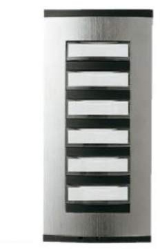 BPT CAME Placca 6 pulsanti - Quadrupla - Plastica - A vite - 60090300