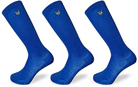 TEAM MAGNUS Calcetines lana largos hasta la rodilla Tundra wolf - paquete 3 pares delgados y térmicos 80% lana