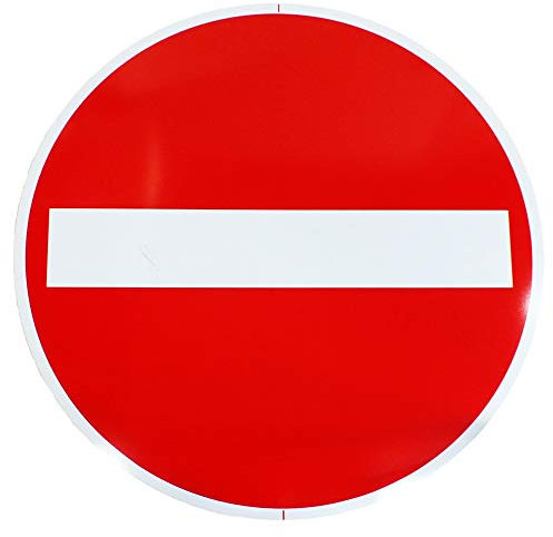 ORIGINAL VERKEHRSZEICHEN Nr. 267 600 mm Verbot der Einfahrt Verkehrsschild Straßenschild Einfahrt verboten Straße Schild Zeichen Straßenzeichen 600 mm Durchmesser Groß Verkehrszeichen Verkehr