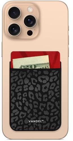 VANDEL Pocket – Stick-On Fabric Phone Wallet Stick On for Women, Cute Credit Card Holder for Phone Case, Stick On Back of Phone Fabric Sleeve for iPhone Pocket