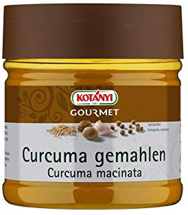 Kotanyi Gourmet Curcuma gemahlen | erdige, leicht bittere Schärfe, für geschmackvolle orientalische Nuancen, 400 ml