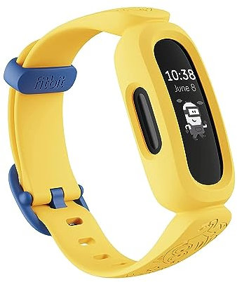 Fitbit Ace 3 Activity Tracker for Kids with Animated Clock Faces, Up to 8 days battery life & water resistant up to 50 m, Minions Yellow