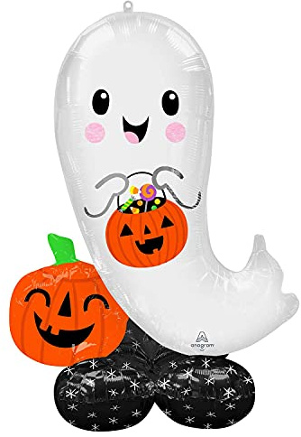 (Fix 1/1) Airloonz: Halloween Ghost Foil Balloon P70 (36/91cmx 53/134cm)