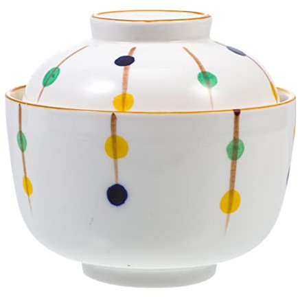 Angoily Terrarien Chawanmushi Cup mit Deckel Japanischer Stil Ged?mpfte Eierbecher V?gel Nest Tonic Bown Dessert- Topf Kleine Personal Toche Suppentopf Für Küche Wei?