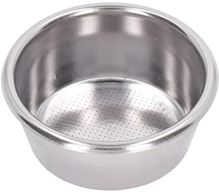 Cesta de Filtro de Portafiltro, Taza de Cesta de Filtro de Cafetera de 2 Tazas de 54 Mm, Filtro de Máquina de Café de Acero Inoxidable Poroso para Extracción, Filtro de Polvo de Café de una Sola Pared