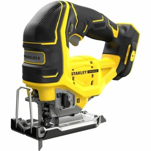 STANLEY Sierra de Calar BRUSHLESS V20 Li-ION 18V acción pendular, velocidad Variable 0-3.200 CPM, Longitud de Carrera 25, 4 mm, Corte a bisel 45°/45°