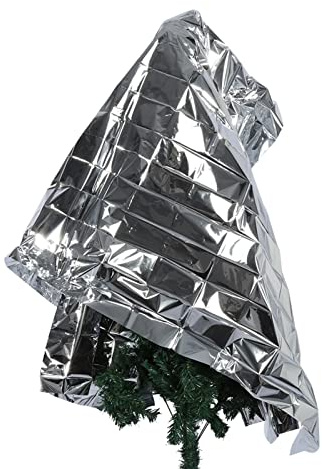 Jadeshay Pellicola Riflettente per Piante, 210 X 120 Cm/7 X 4 Piedi Argento Mylar Altamente Riflettente Film Pellicola Riflettente per Giardinaggio Interno Serra