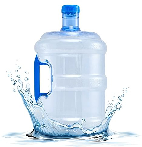 Stockage d'eau, 10L Poud à eau avec poignée de qualité alimentaire Féche à l'épreuve transparente sans odeur scellée réutilisable à poussière Conteneur de bouteille d'eau pour la maison extérieure