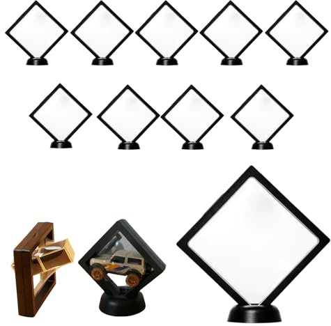 Freeze Display, Anzeige Einfrieren, 10er-Pack 3D Display-Rahmen, Freeze Display Zur Präsentation Von Modellautos, Hoch Belastbar Und Wiederverwendbar Zur Präsentation Von Kleinen Objekten, Modellen (