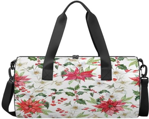 Sport Turnbeutel Hope Orchid Red Berry Gepäcktasche Blumen Sport Handtasche Gym Bag Travel Duffel Bag Travel Canvas Gym Bag Wasserdicht Seesack Reise Turnbeutel für Damen und Herren, wie abgebildet,