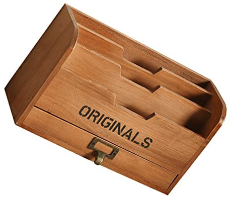 STOBOK 1Stk Lager Regal organisieren Schreibtischablage Book Shelves Buch Halter Lagerregal Desktop-Speicherhalter Desktop-Organizer Haushalt Bücherregal Container Veranstalter hölzern