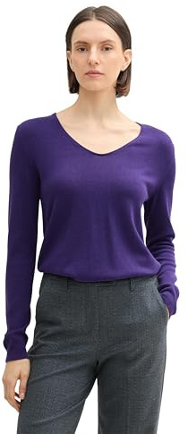 TOM TAILOR 1012976 Suéter, 36518 - Cosmic Violet, XL para Mujer