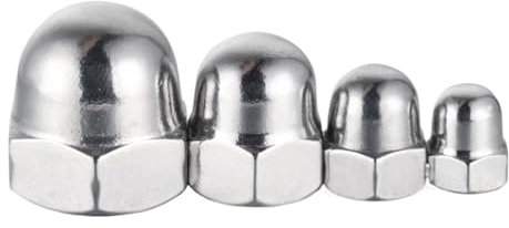 Eichel-Hutmutter M3 M4 M5 M6 M8 M10 M12 M14 M16 M18 Edelstahl Dekorative Kuppel-Hutmuttern Blindmuttern(304 stainless steel,M8 (5pcs))